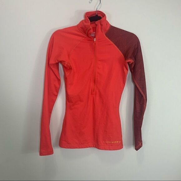 Nike livestrong red asymmetric half zip XS B1 - Picture 9 of 9